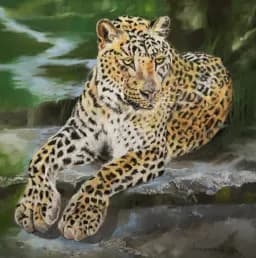 Leopard Lounging