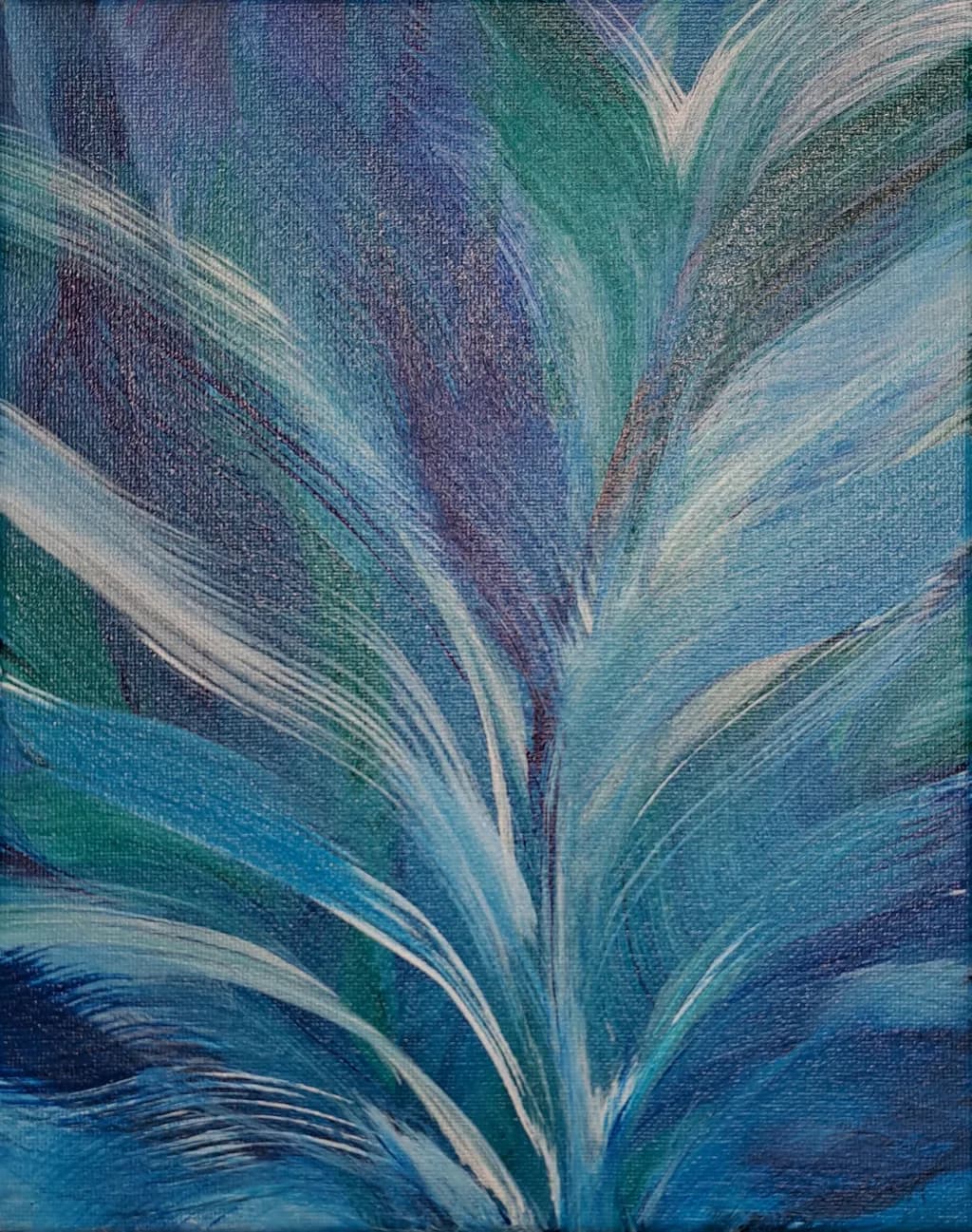 Whispers of the Ocean: A Fluid Dance in Blue Swirls