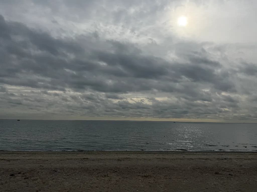 Cloudy Beachscape