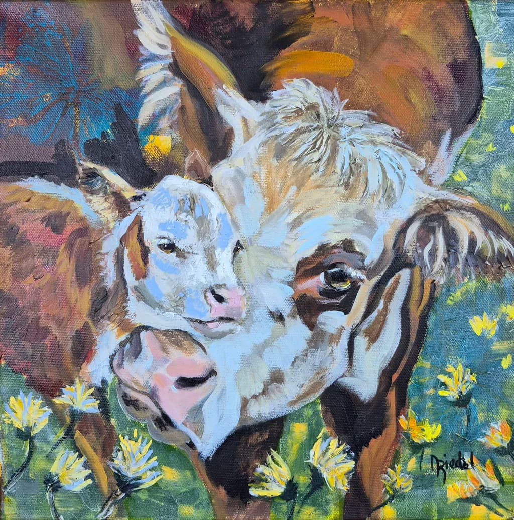 Mother and Calf in Bloom