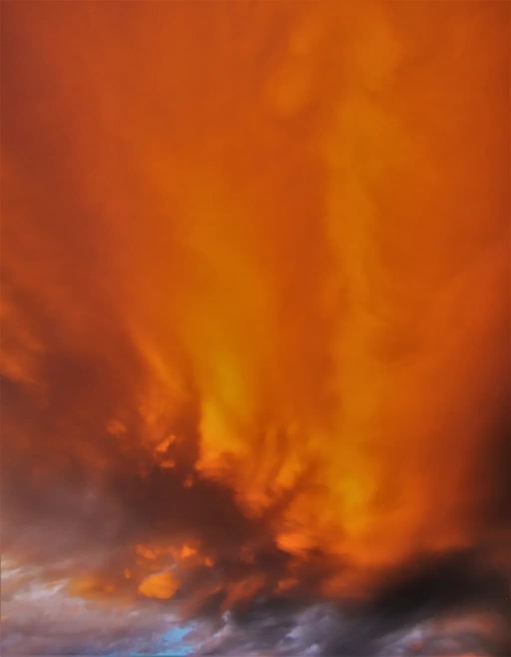 Ethereal Blaze: A Dance of Fiery Skies at Dusk
