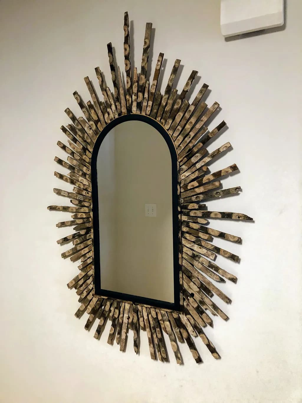 Radiant Driftwood Mirror