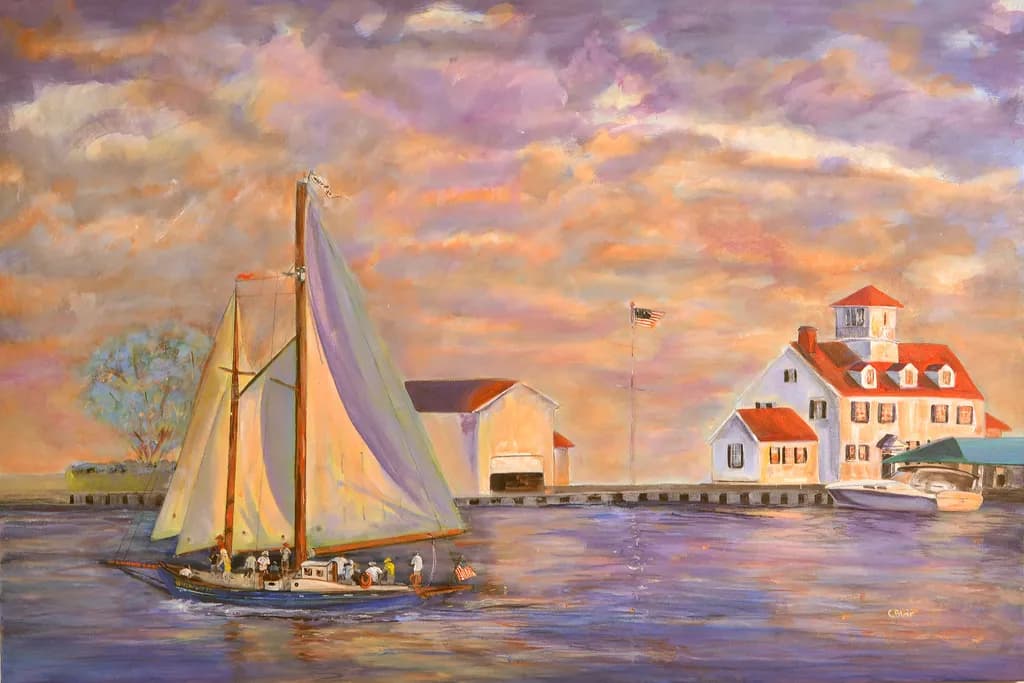 Sailboat by the Harbor