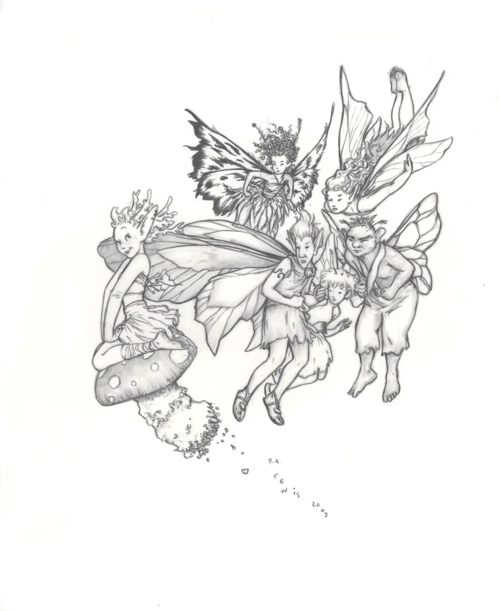 Whimsical Flight: A Dance of Fairies and Imagination