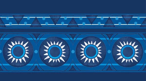 Radiant Blues: A Dance of Sun and Sky Patterns