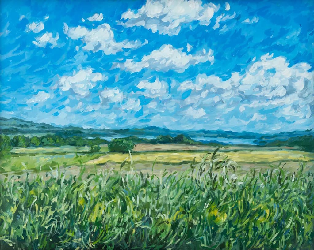 Whispers of the Sky: A Journey Through Fields and Clouds