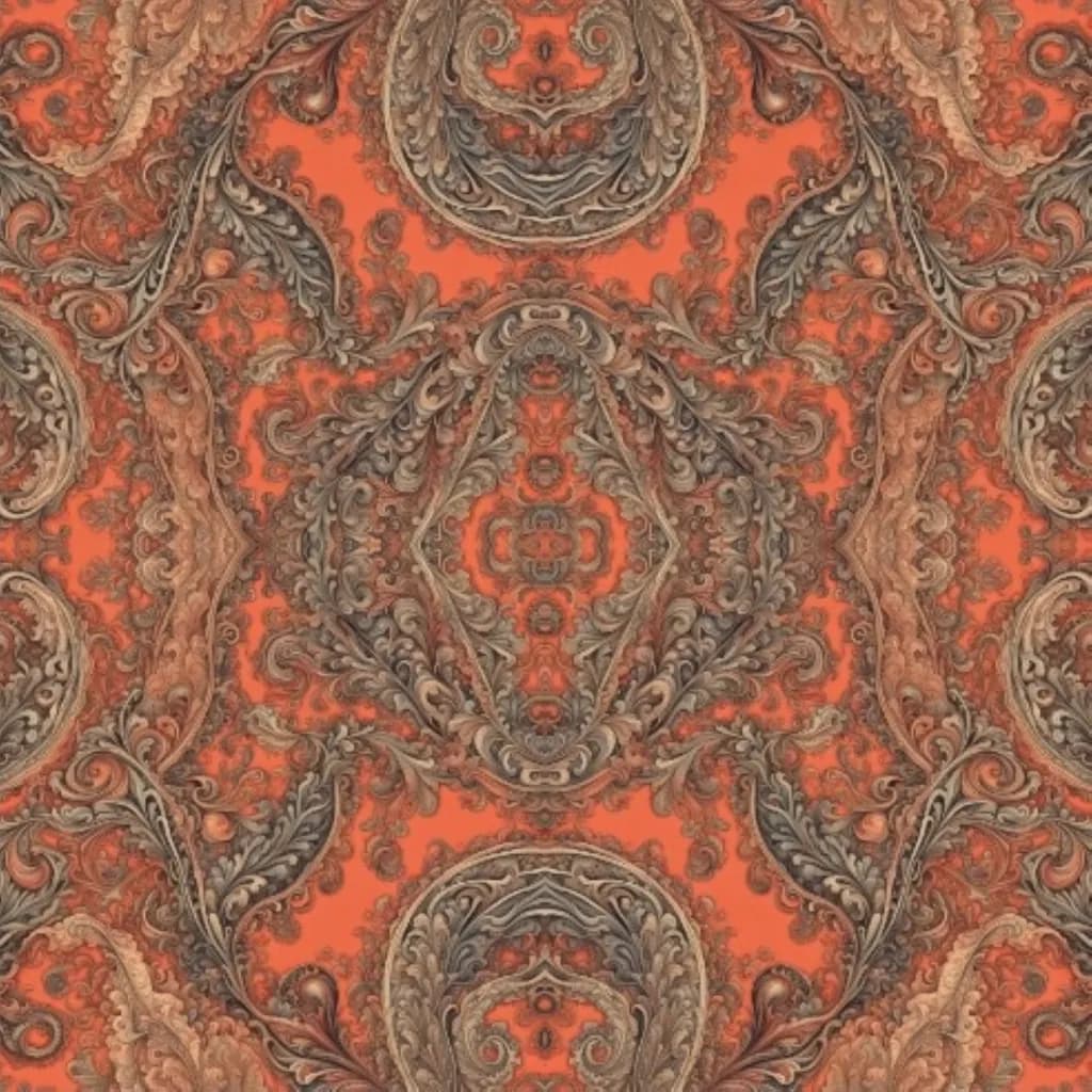 Vibrant Whispers: A Tapestry of Floral Elegance and Ornate Textures