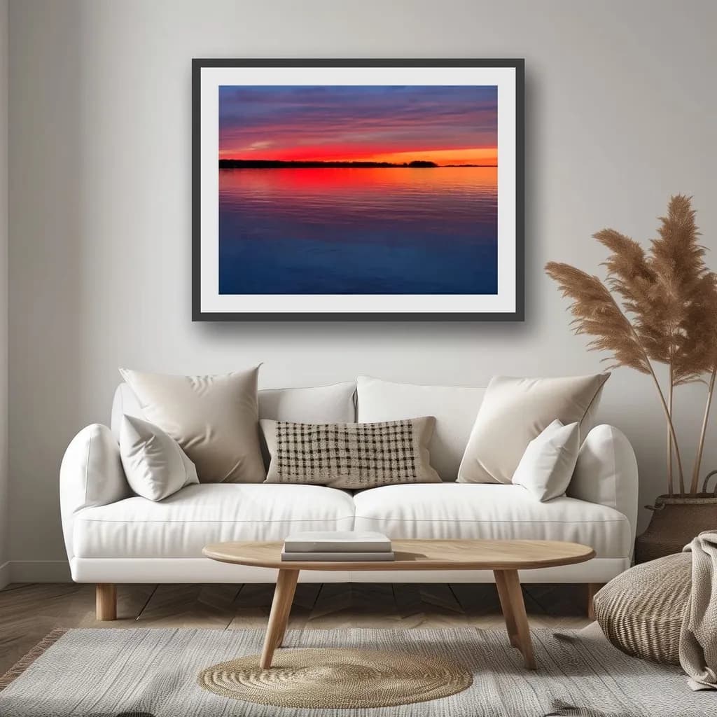 Serenity at Dusk: A Tranquil Reflection of Nature's Palette
