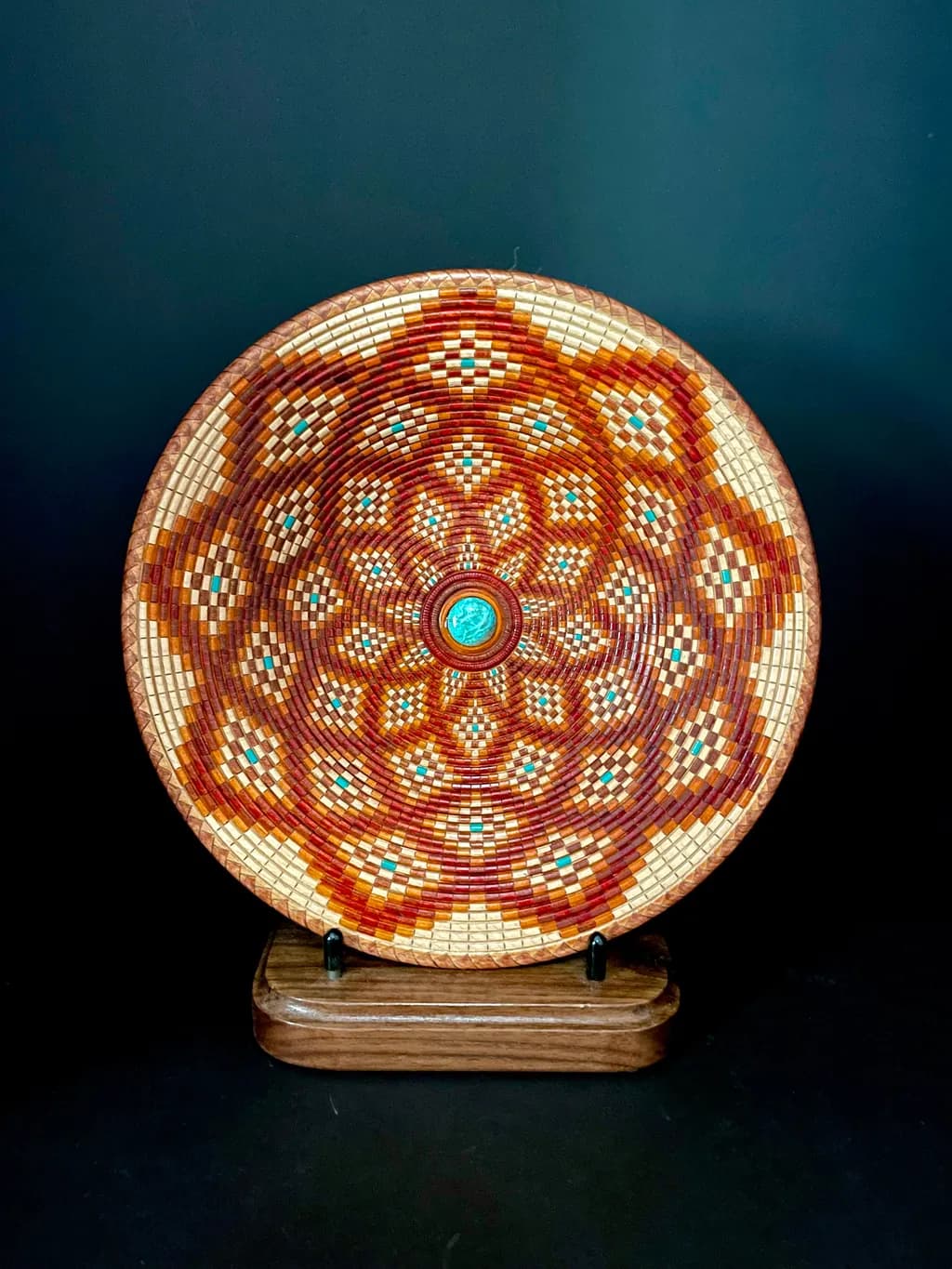 Radiant Harmony: A Masterpiece of Intricate Weaving and Colorful Design
