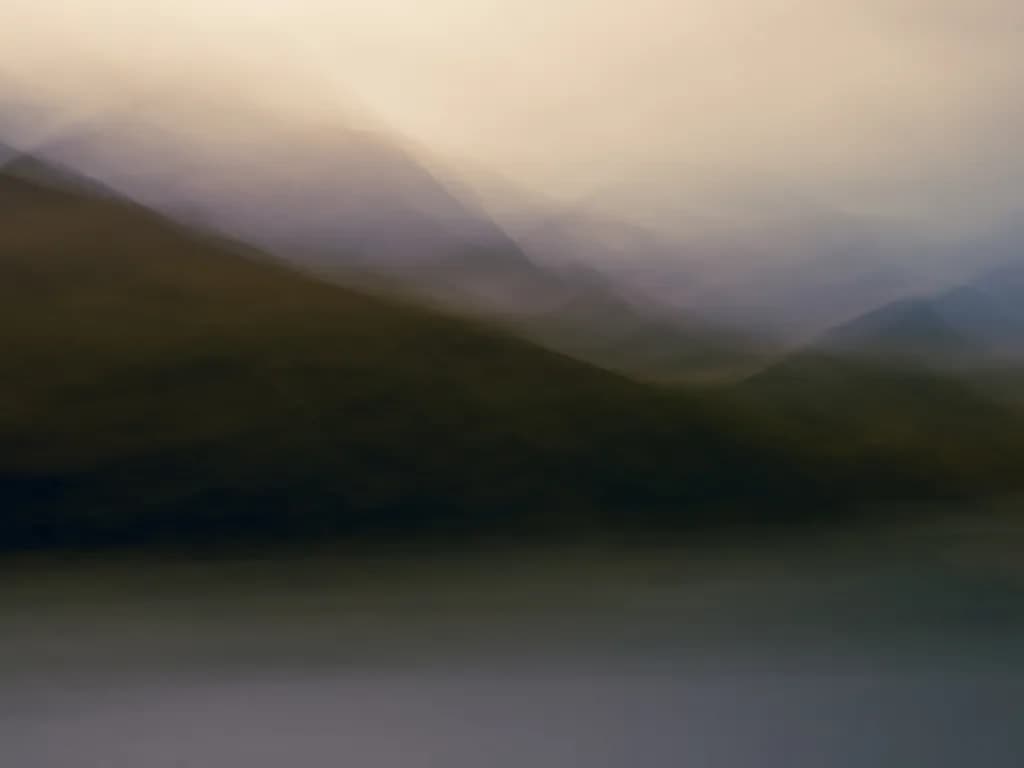 Whispers of Serenity: An Ethereal Abstract Landscape Journey