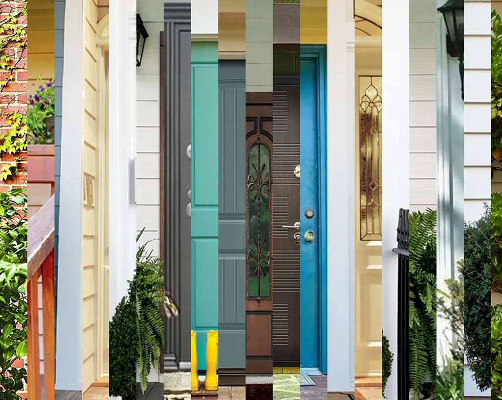 Colorful Entrances: A Journey Through Architectural Doors and Designs