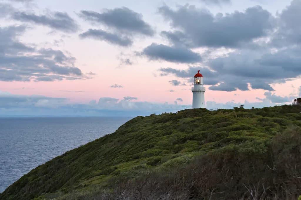 Cape Schank Lighthouse at Sunrise in Winter [6228]