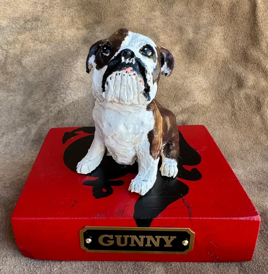 Gunny the Bulldog Sculpture