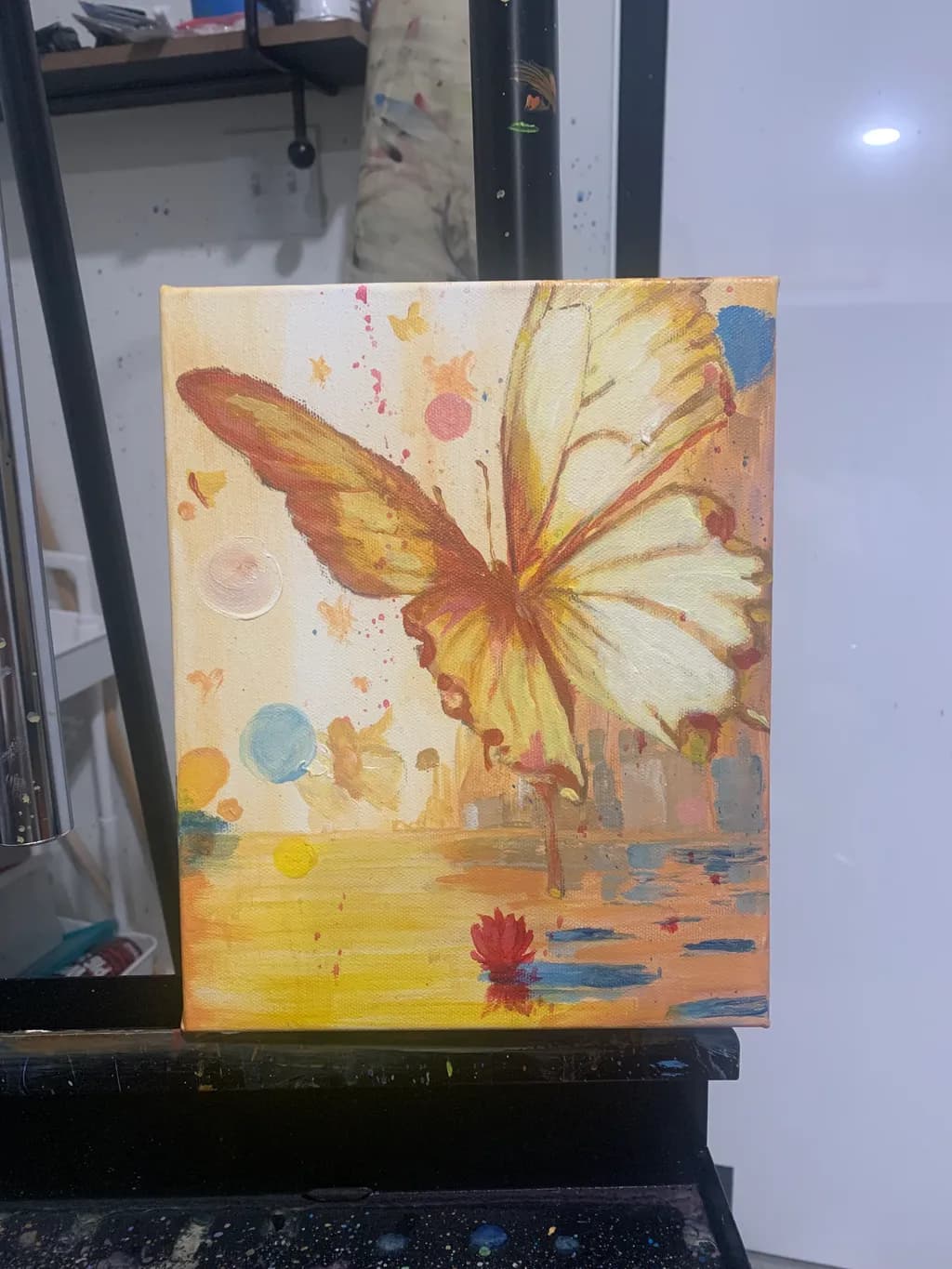 Whispers of Transformation: A Butterfly's Journey Through Color and Light