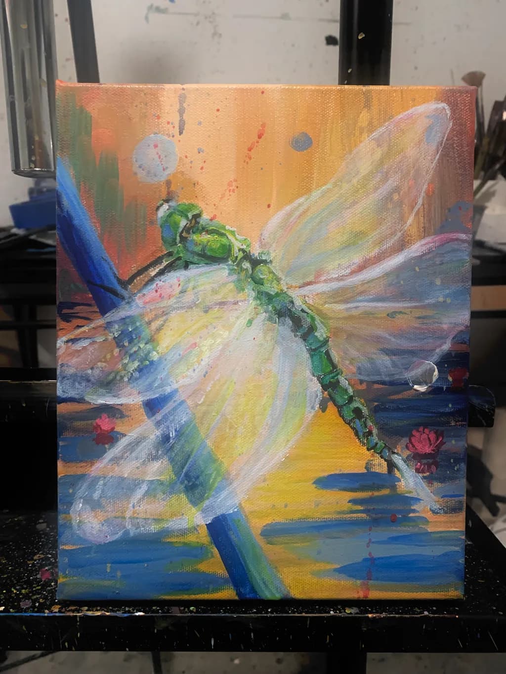 Whispers of the Dragonfly: A Dance of Color and Light in Nature's Embrace