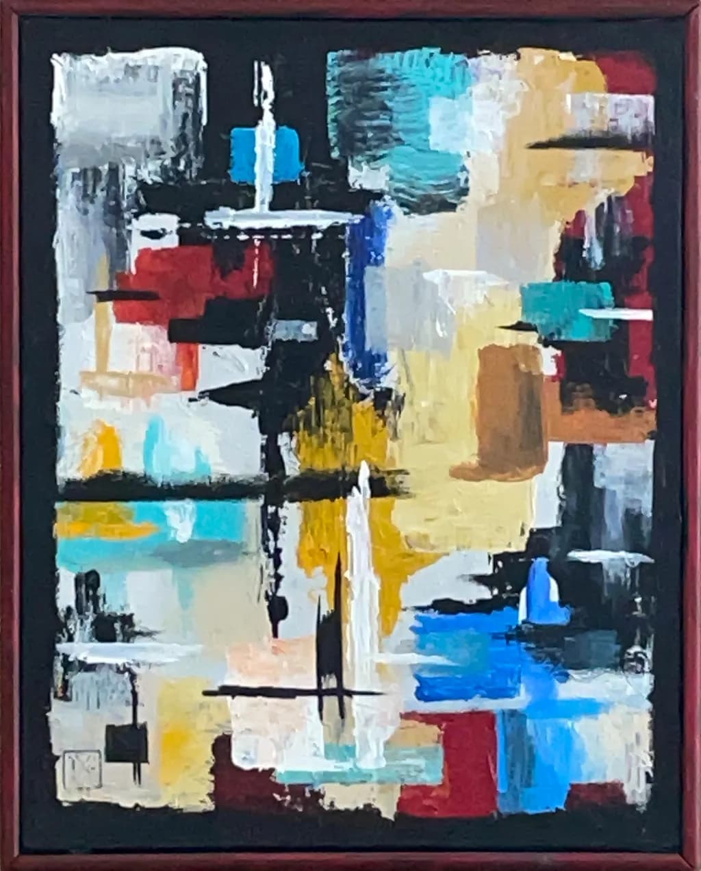Vibrant Harmony: An Abstract Dance of Color and Form