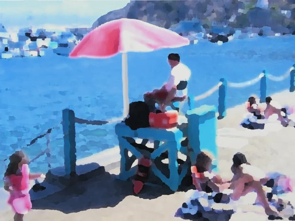 Sunlit Serenity: A Coastal Daydream of Leisure and Laughter