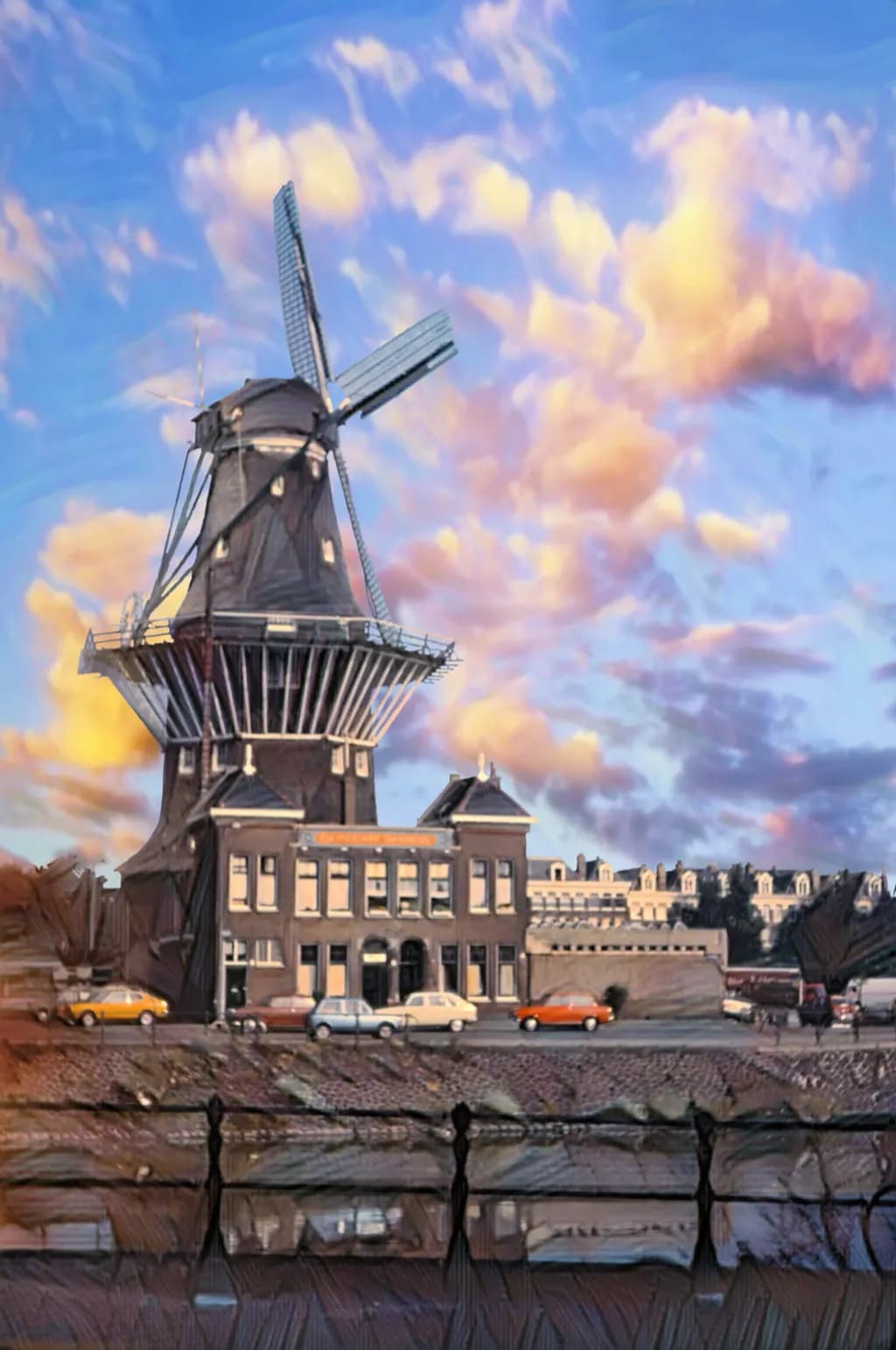 Whispers of the Windmill: A Serene Evening in Dutch Landscapes