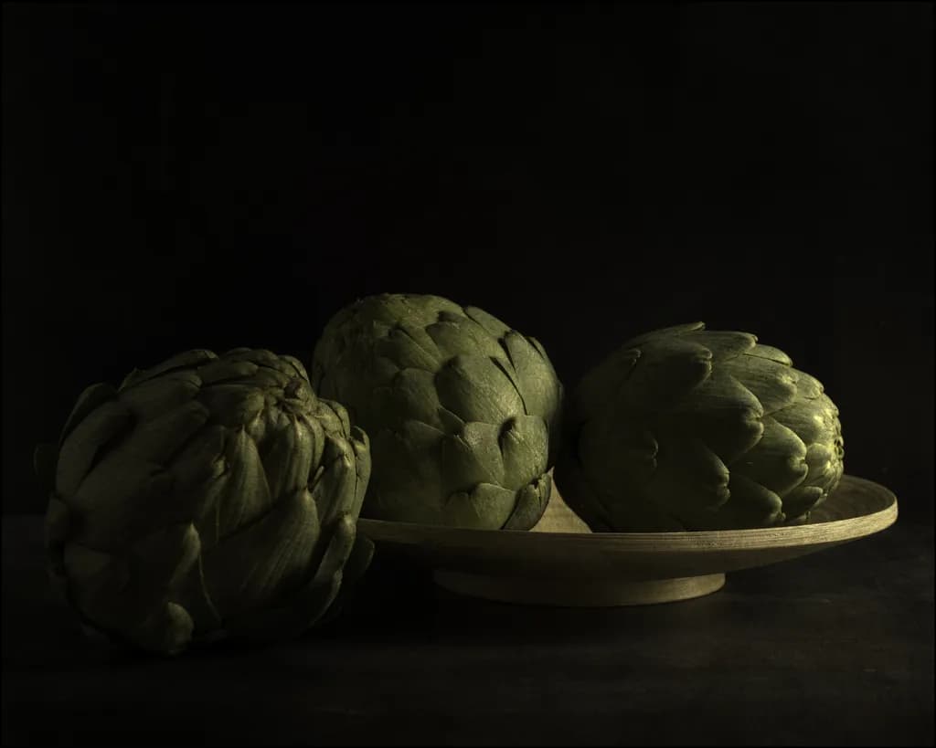 Artichoke Trio: A Whimsical Ode to Nature's Green Marvels