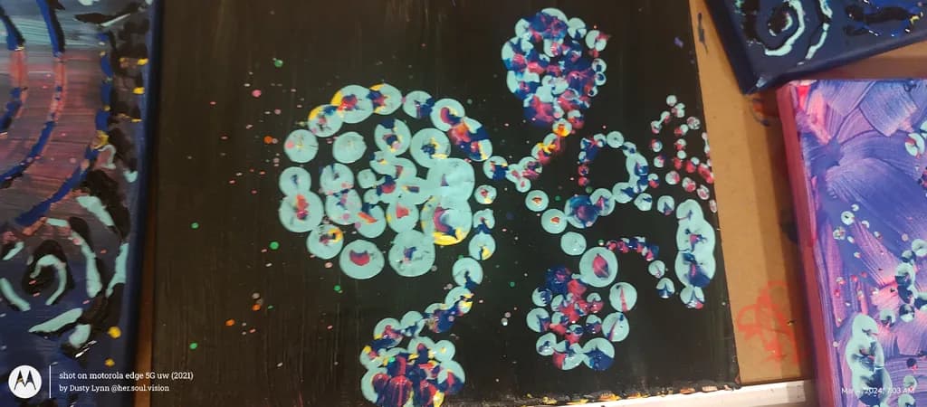 Whimsical Echoes: A Dance of Color and Form in Cosmic Harmony
