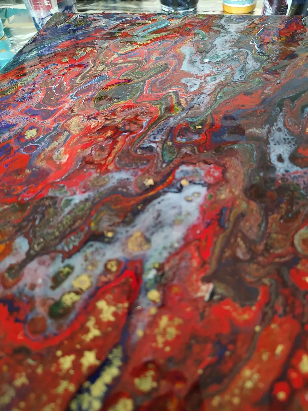 Vibrant Whispers: A Dance of Color and Texture in Abstract Artistry
