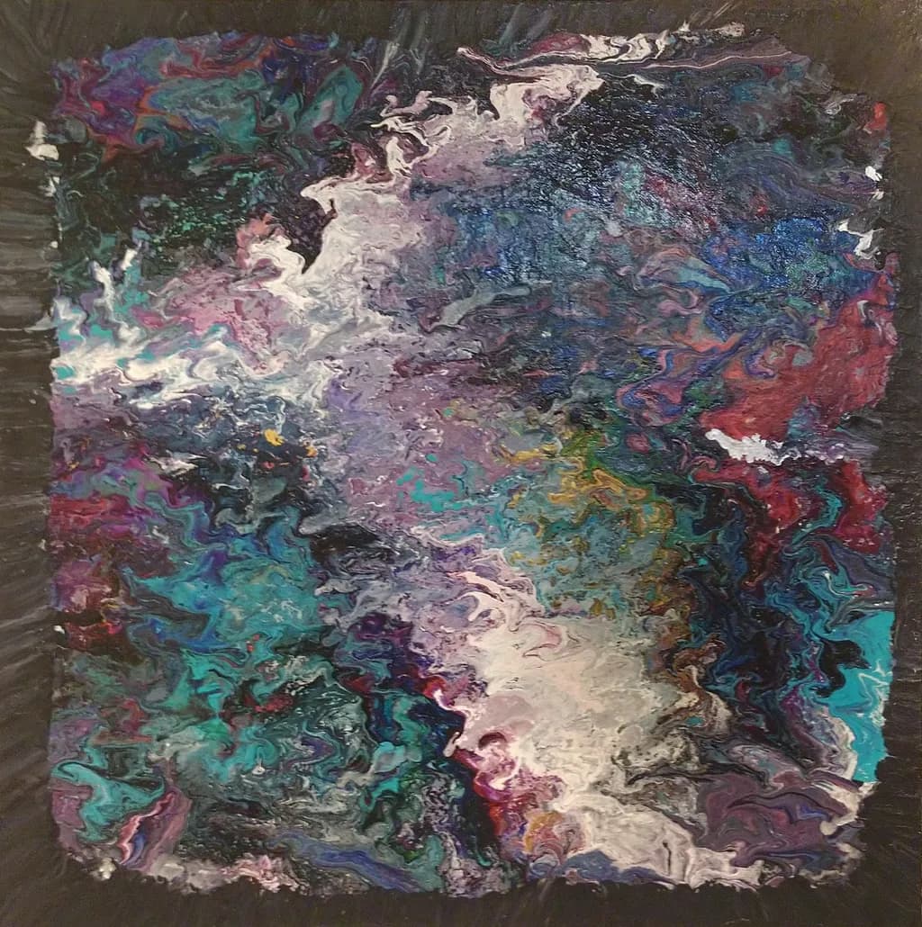 Whispers of the Cosmic Tide: A Dance of Color and Emotion