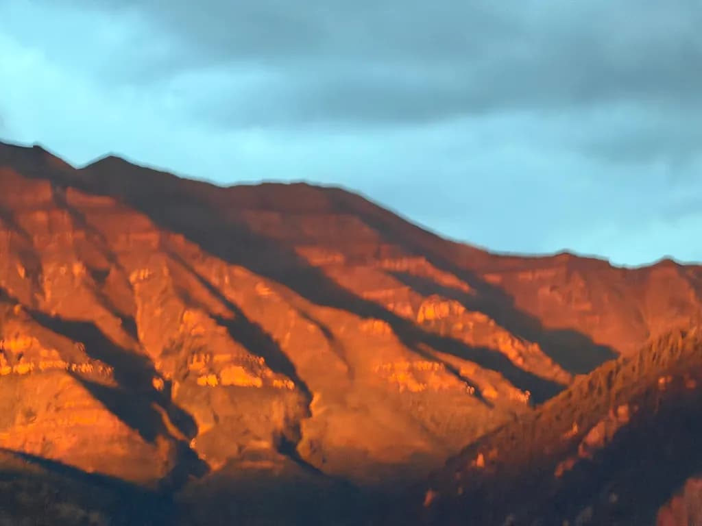 Sunset Mountains Glow