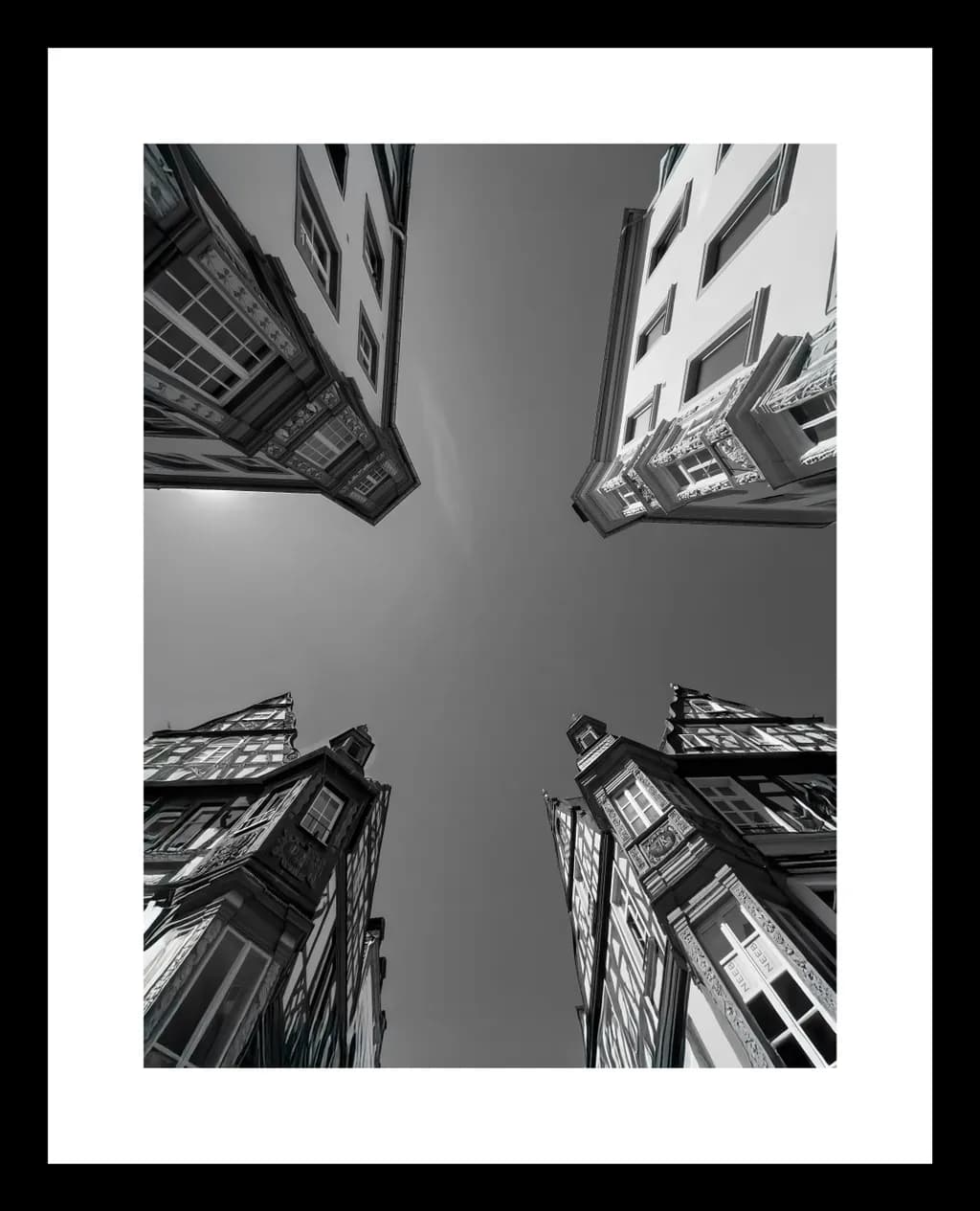 Urban Symphony: A Black and White Perspective of Timeless Architecture
