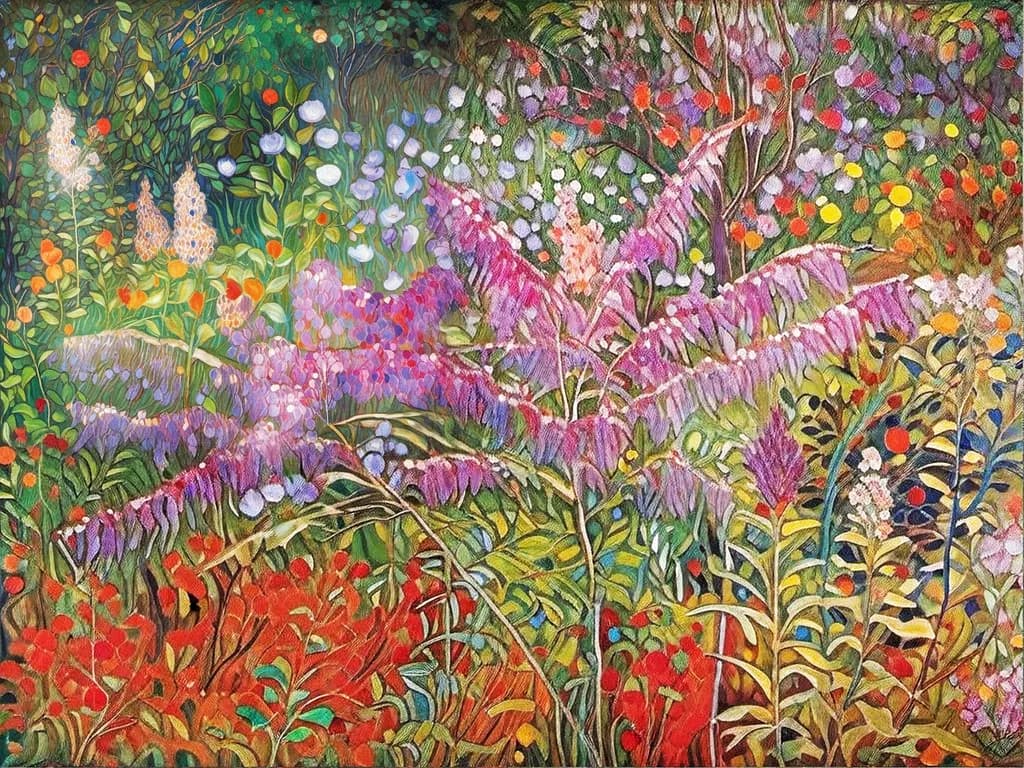 Whispers of Color: A Vibrant Floral Symphony in Nature's Embrace