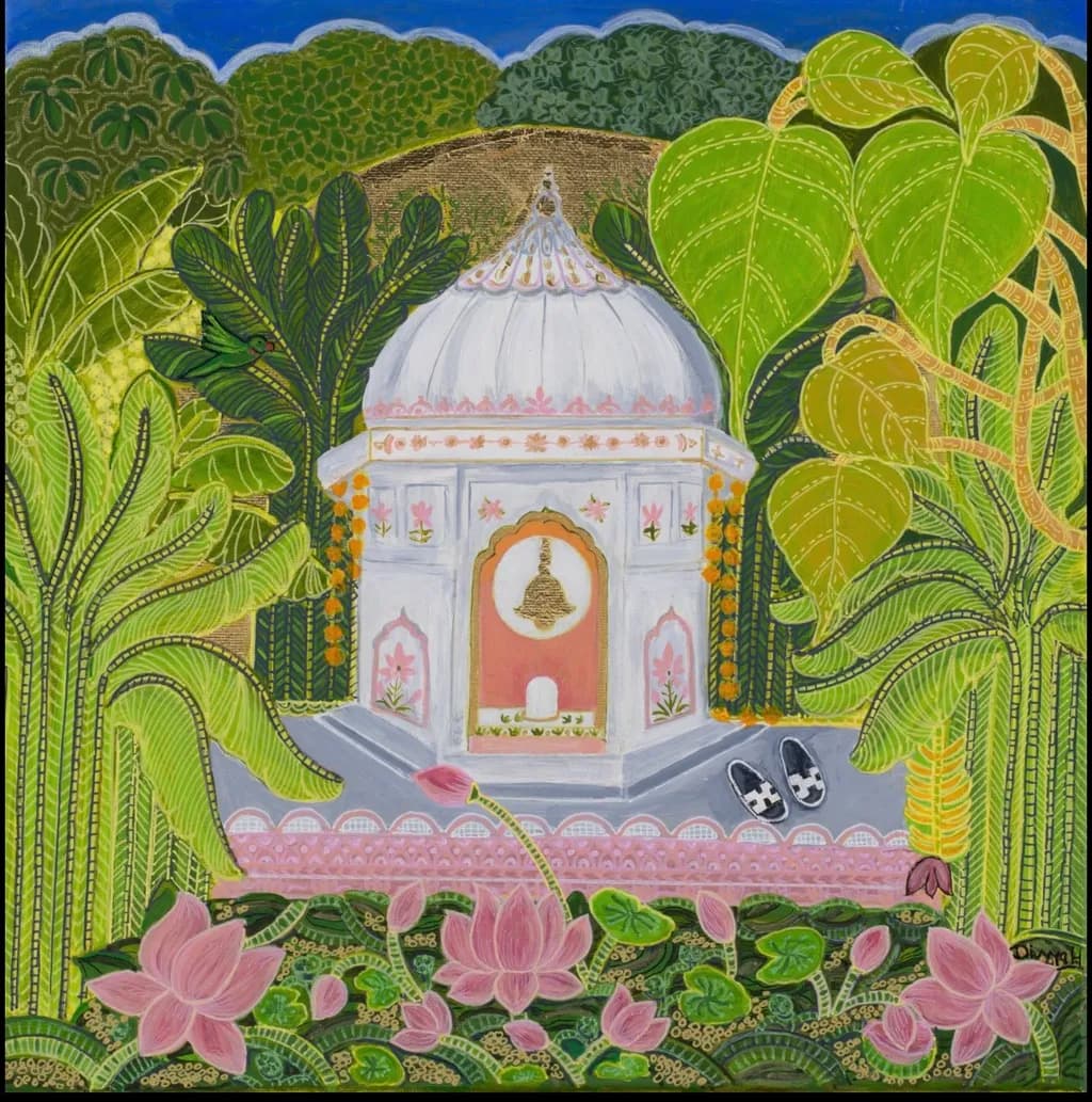 Lotus Temple Garden