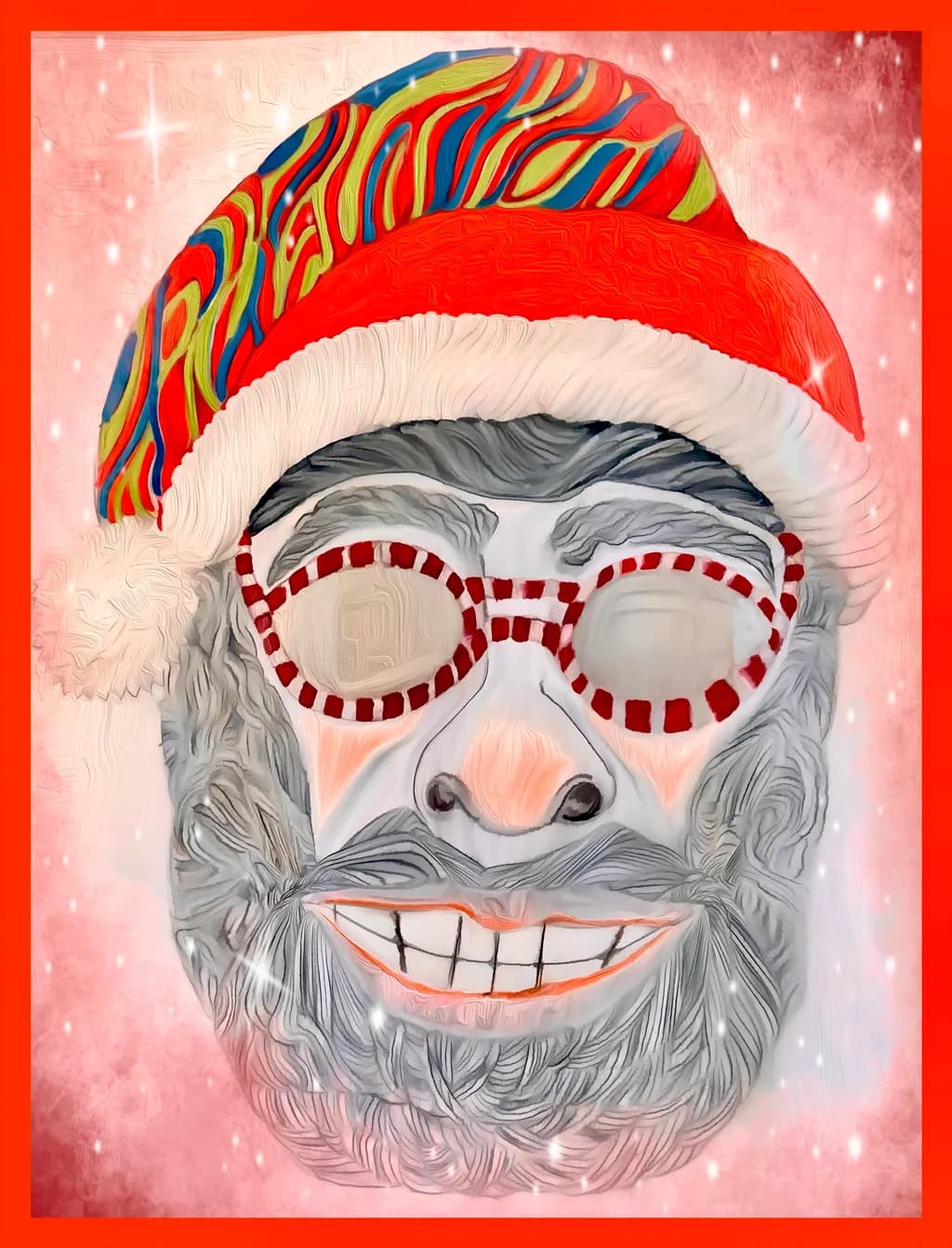 Whimsical Winter Revelry: A Playful Portrait of Holiday Cheer