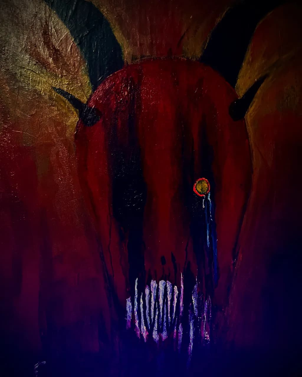 Whispers of the Abyss: A Haunting Dance of Demons in Crimson Shadows