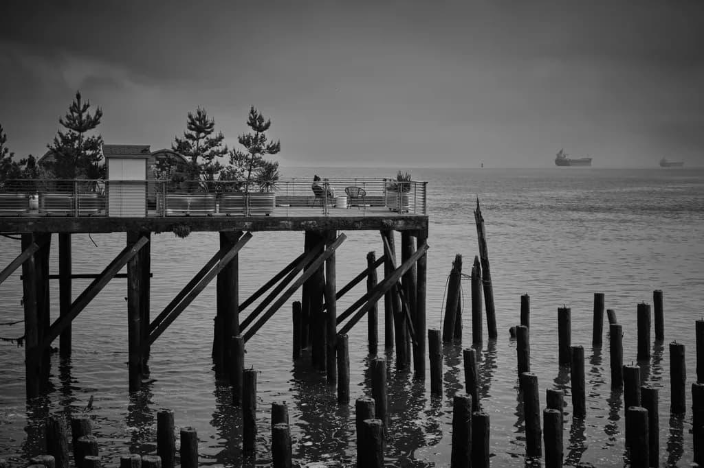 Hotel Pier at Low Tide