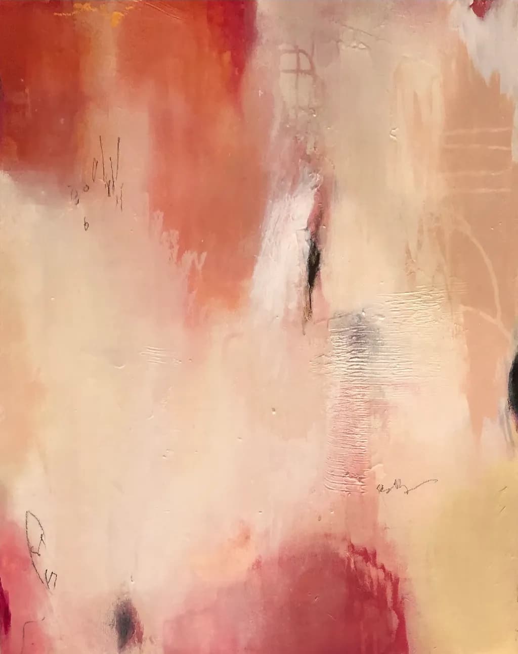 Whispers of Color: An Abstract Journey Through Soft Textures and Emotional Expression