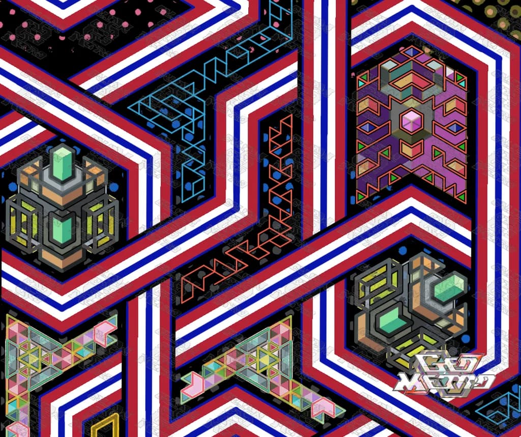 Geometric Harmony: A Dance of Primordial Light and Structure