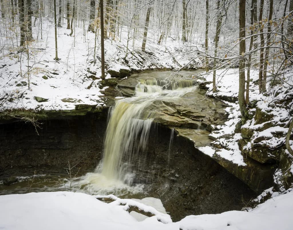 Blue Hen Falls in Winter