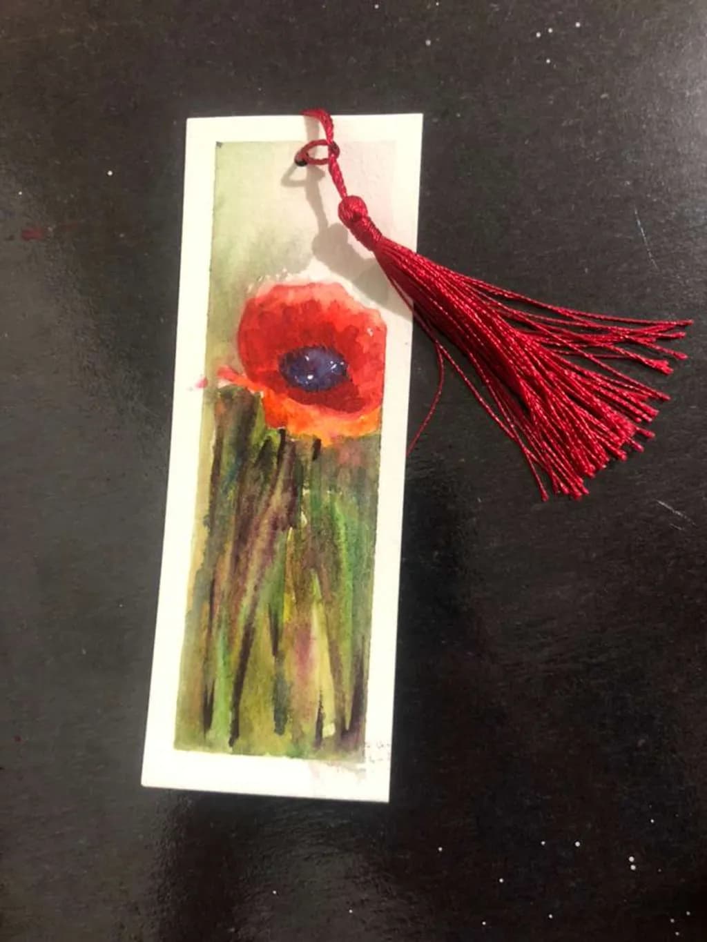 Scarlet Bloom Bookmark