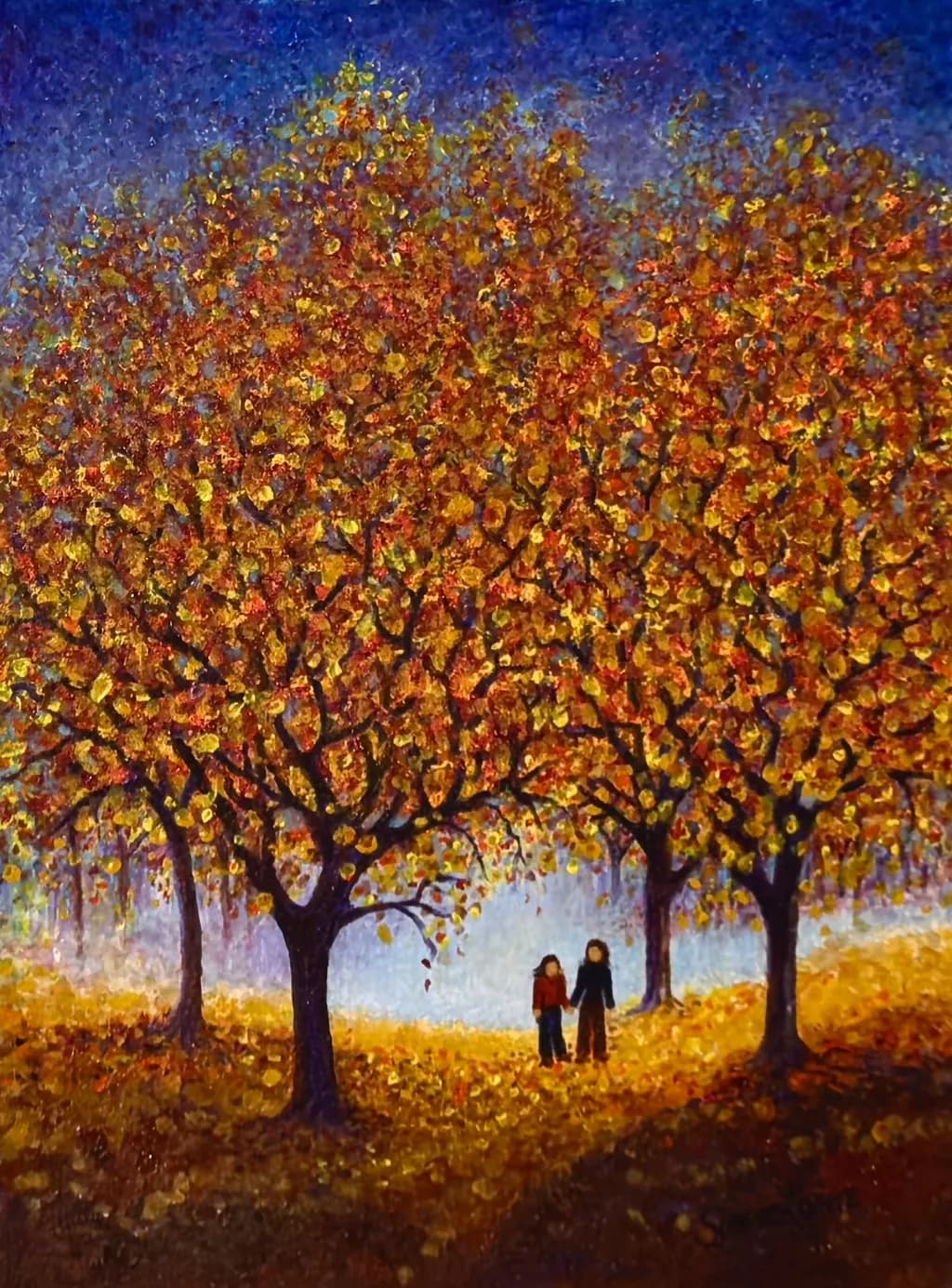 Autumn Embrace: A Journey Through Golden Leaves and Shared Moments