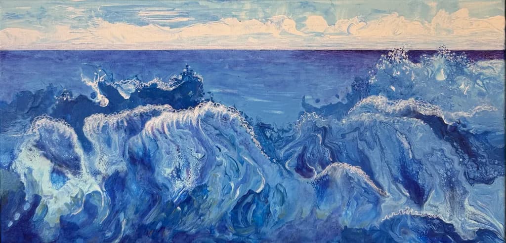 Ocean's Embrace: A Dance of Waves and Sky