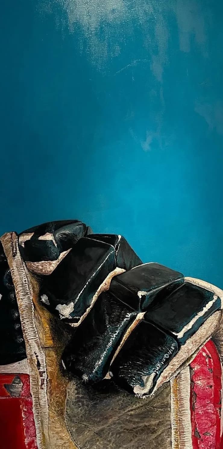 Whispers of Color: A Study in Texture and Contrast