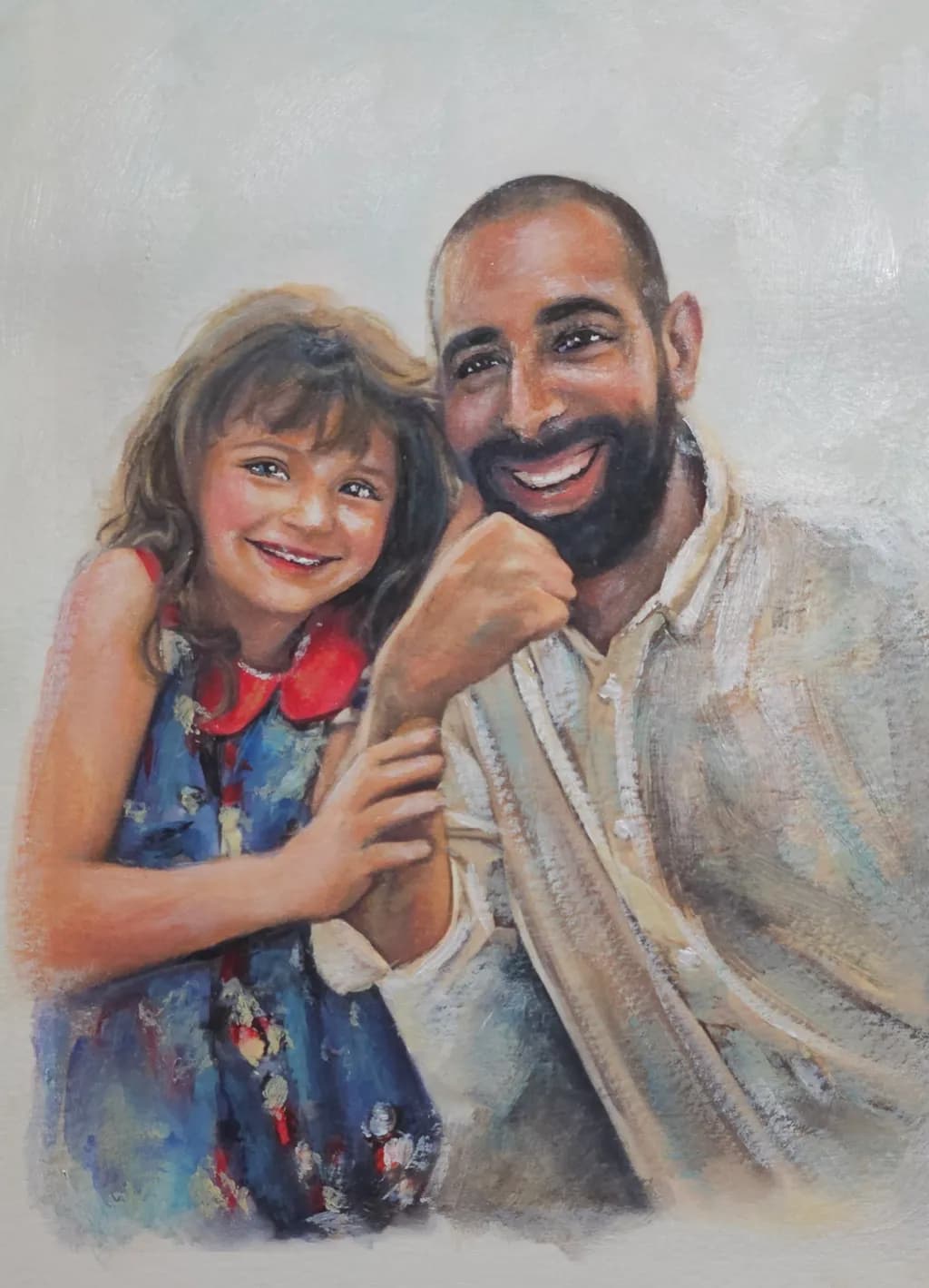 Joyful Embrace: A Heartfelt Moment Between Father and Daughter