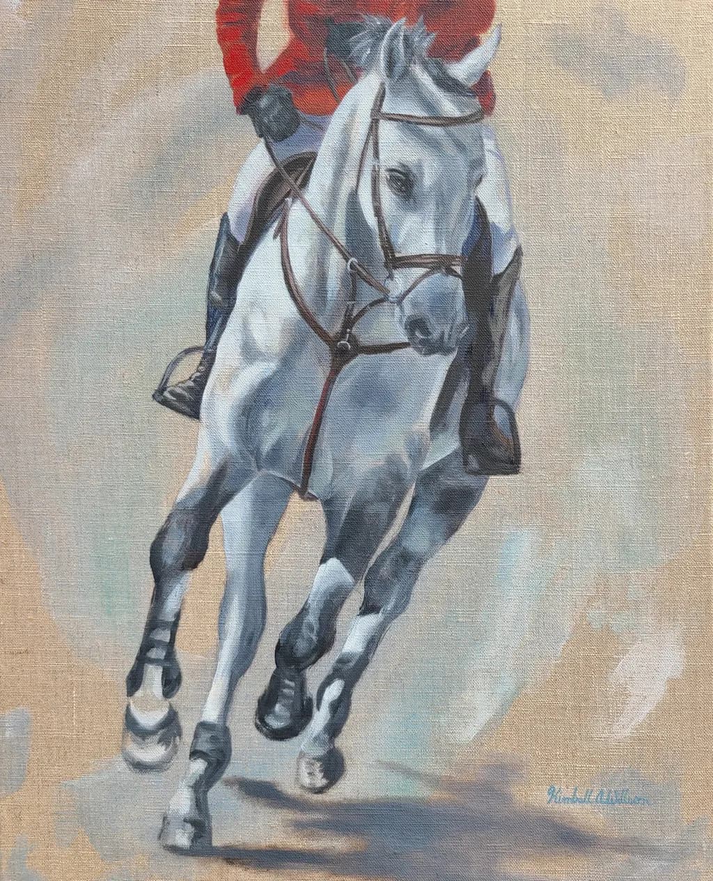 Galloping Grace: A Dynamic Portrait of Equestrian Elegance