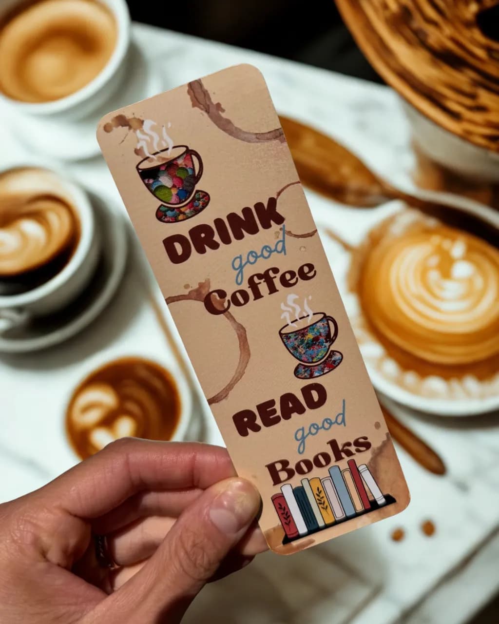 Sip, Savor, and Story: A Coffee Lover's Bookmark for Bookworms