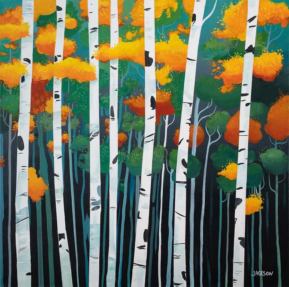 The Golden Aspen Grove