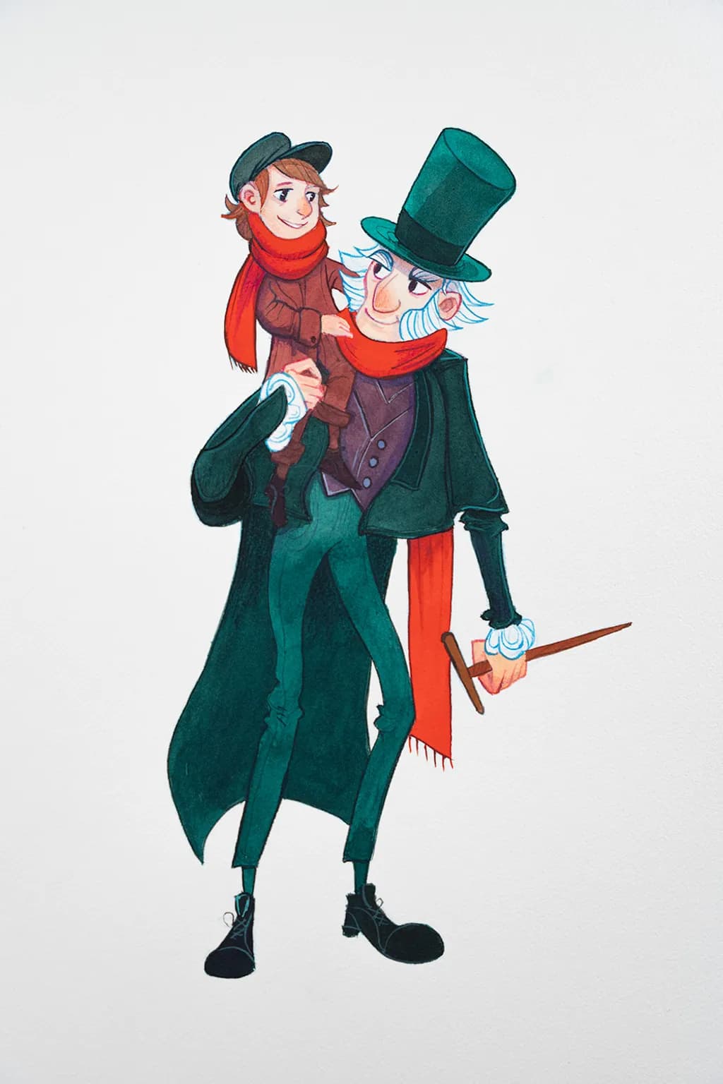 Tiny Tim and Scrooge