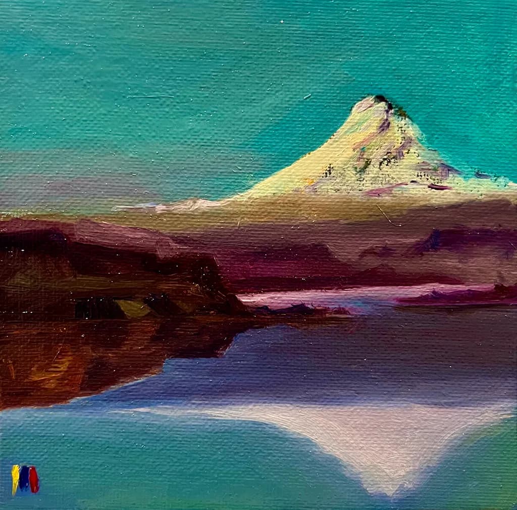Whispers of the Mountain: A Serene Reflection in Colorful Landscapes