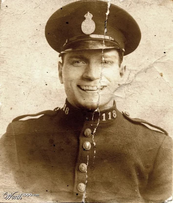 Vintage Police Portrait