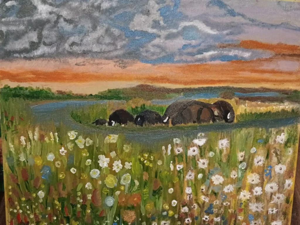 Evening Meadow Huddle