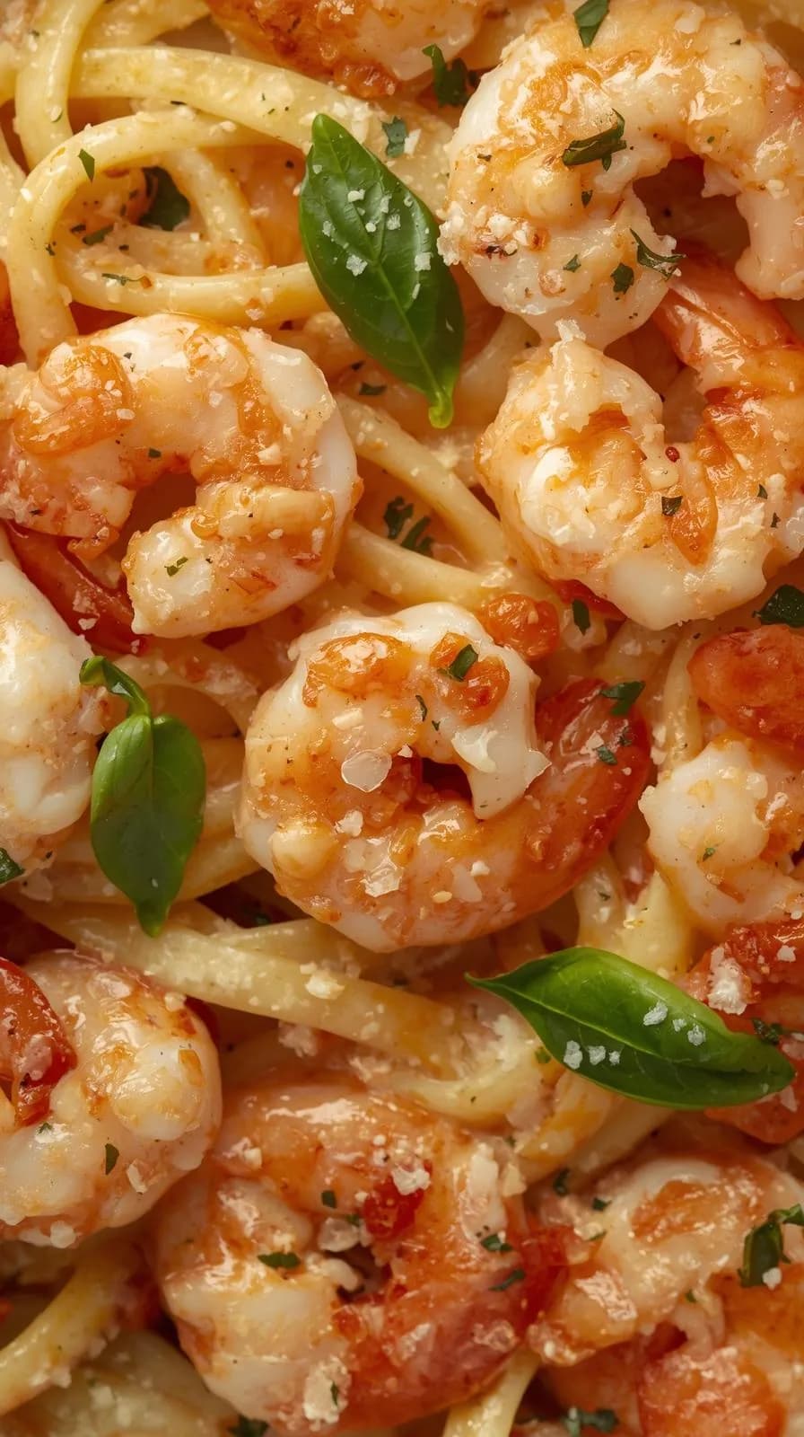 Creamy Garlic Shrimp Pasta Delight: A Culinary Masterpiece of Flavor and Elegance