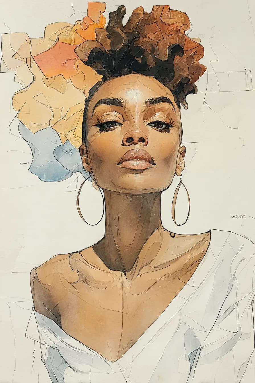 Radiant Confidence: A Portrait of Strength and Beauty